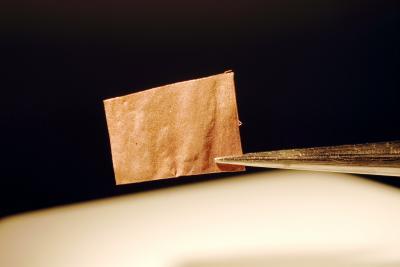 The copper structure can be formed on chips, then converted to an explosive compound.