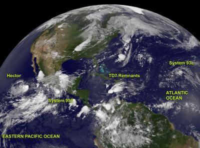 Atlantic Ocean Satellite