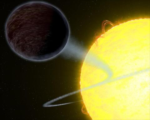 NASA's Hubble captures blistering pitch-black planet